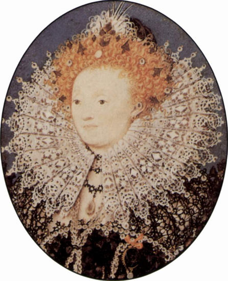 Portrait of Elizabeth I, Queen of England, Oval 