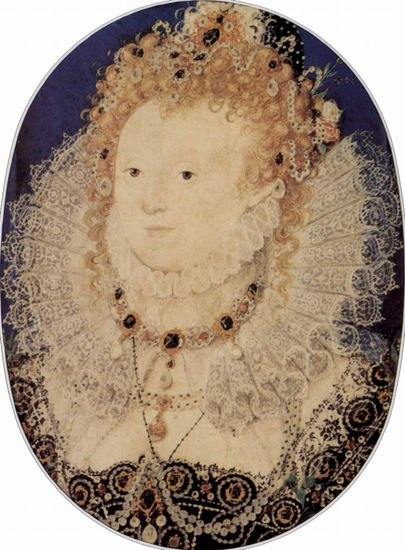 Portrait of Elisabeth, Queen of Bohemia, Oval 