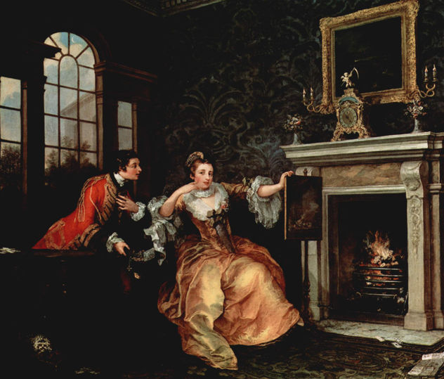 The Painter and His Bulldog, Self-Portrait