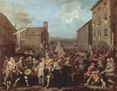 The Marathon to Finchley or The Guards Marching in 1745 to Scotland, Detail