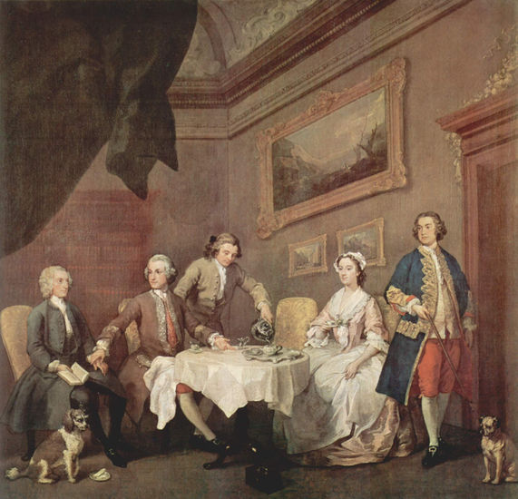 Painting according to "The Beggar's Opera" by John Gay, Scene V 