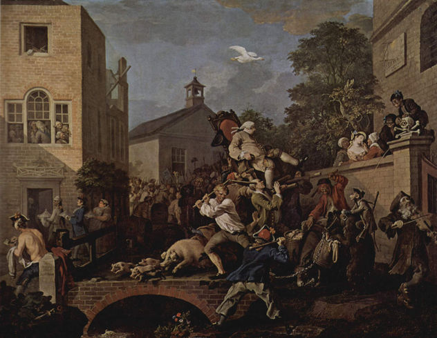 Series of paintings "Electoral Cycle", scene