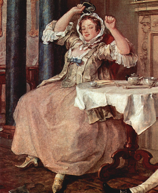 Ciclo de pinturas "Matrimonio a la Moda", escena