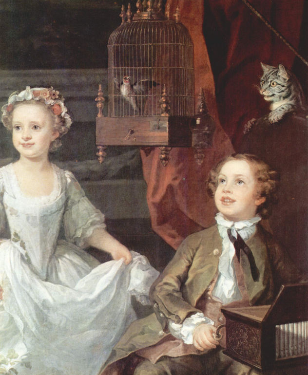 Porträt de la Lady Mary Grey y del Lord George Grey