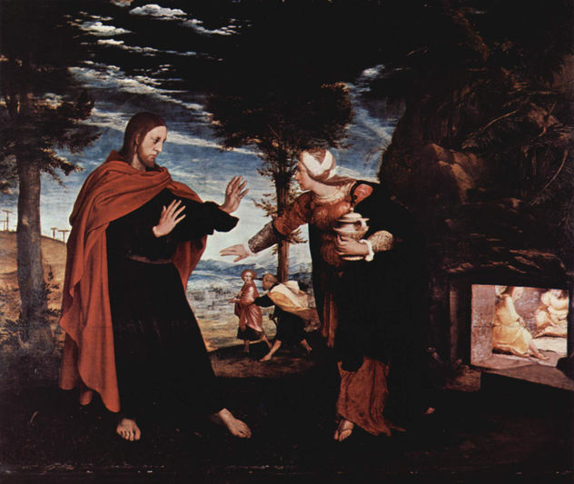 Altar of the Passions, left exterior panel, scenes