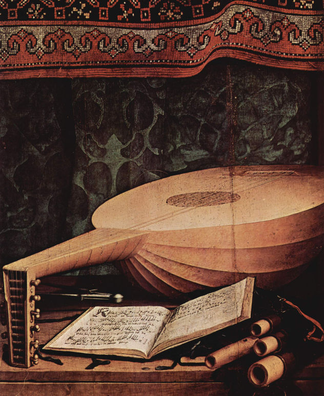 Retrato de los enviados franceses Jean de Dinteville y Georges de Selve en la corte de Inglaterra, detalle