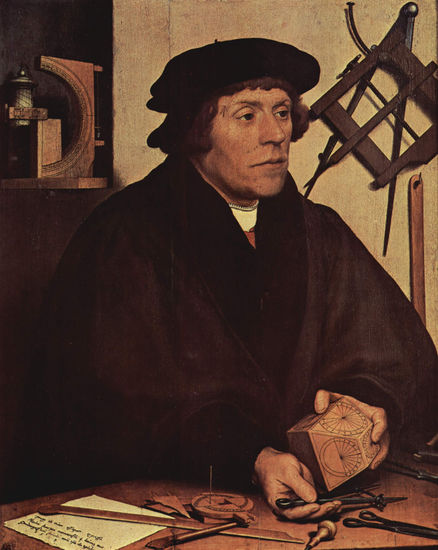 Portrait of the Astronomer Nikolaus Kratzer, Detail 