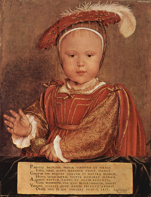Porträt de Eduardo VI a los seis años, Tondo
