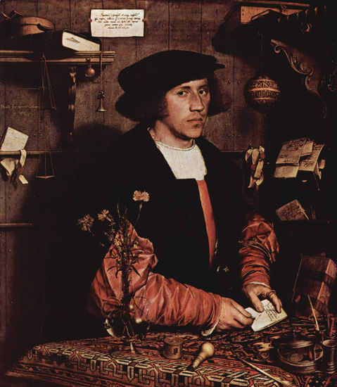 Portrait of the Merchant Georg Gisze, Detail 