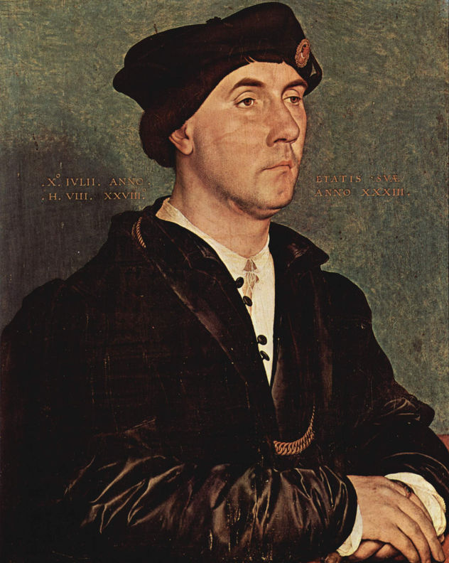 Porträt des Sir Richard Southwell, Detail