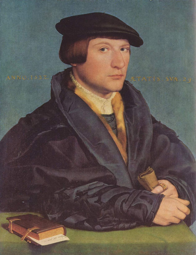 Retrato de un noble con un halcón