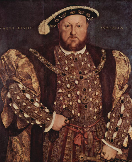 Portrait of Henry VIII of England, Detail 