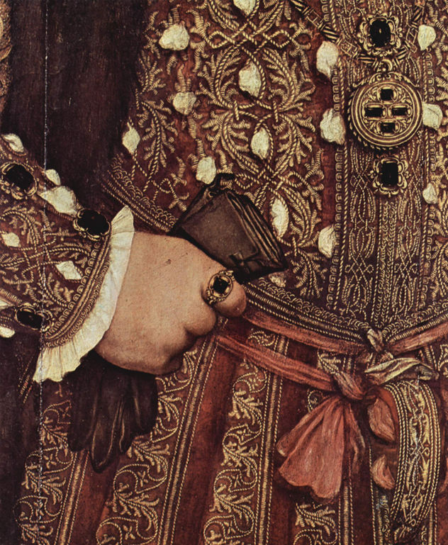 Retrato de su esposa Elsbeth Binsenstock con los dos hijos mayores Philipp y Katharina.