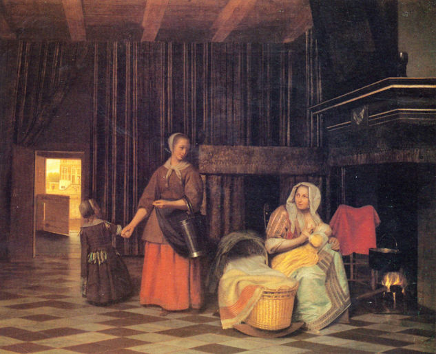 Nursing Mother and Maid with Child 