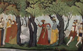 Râdhâ Arrested Krishna