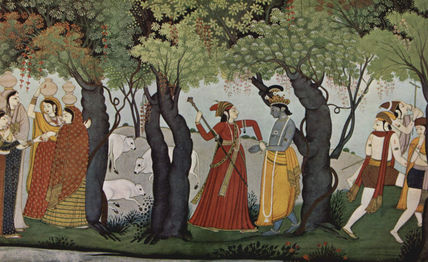 Râdhâ Arrested Krishna