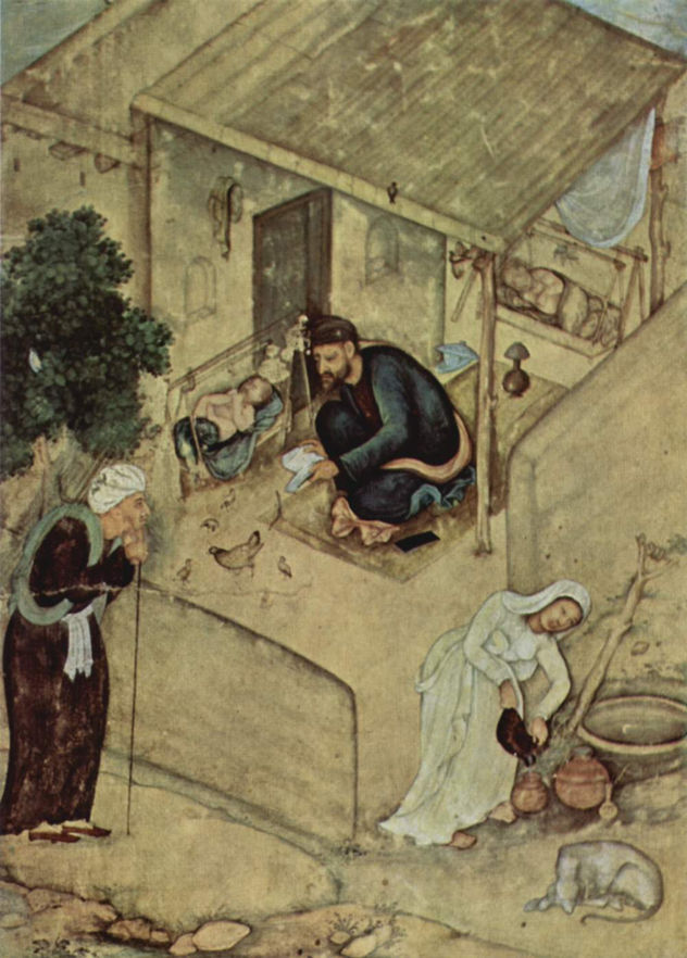 Nafat al-Uns von Jâmî, Szene