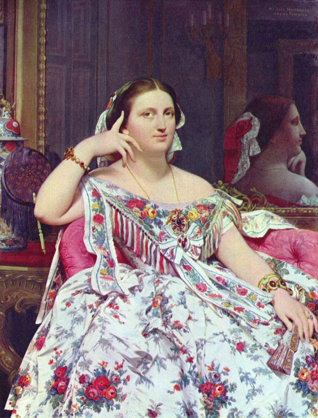 Porträt de la Madame Moitessier sentada