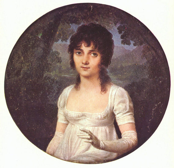 Portrait of Christine Boyer, Oval 