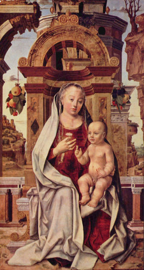 María con el niño