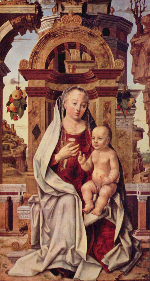 María con el niño