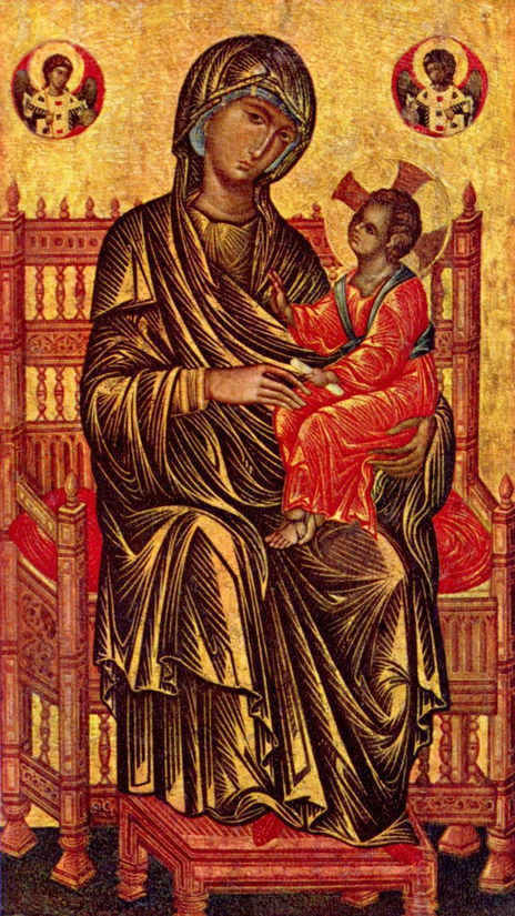 Thronende Madonna