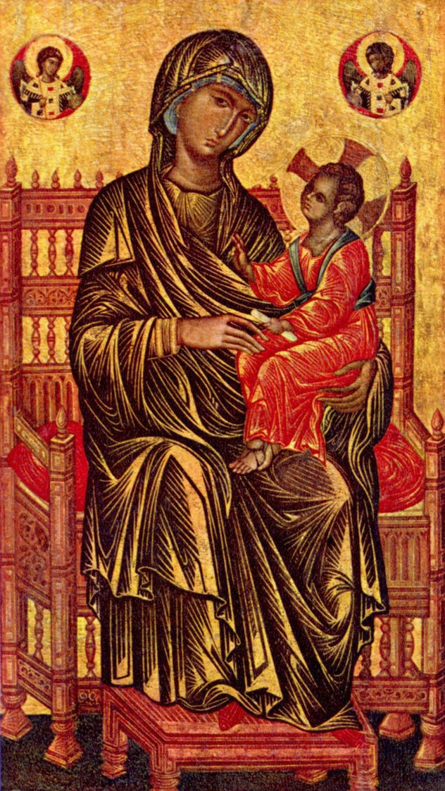 Thronende Madonna