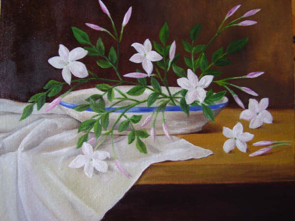 Jazmines Oil Others Floral Painting