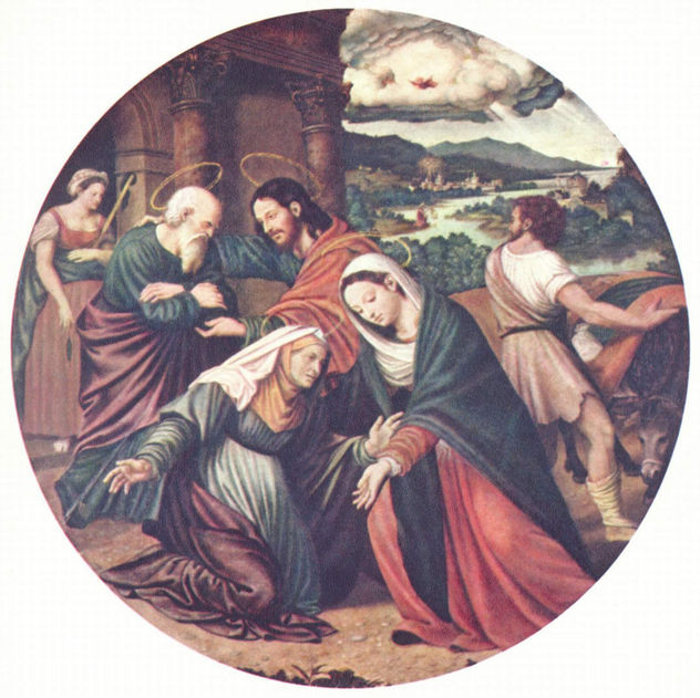 Visitation of Mary, Tondo