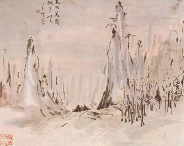 Landscape with High Peaks 