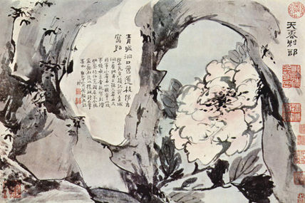 Peonies and Rocks
