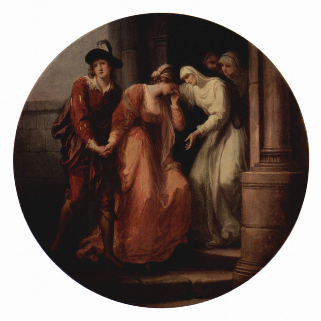 Farewell of Abelard to Heloise, Tondo