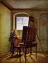 Caspar David Friedrich in his studio