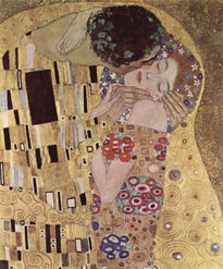 The Kiss, detail