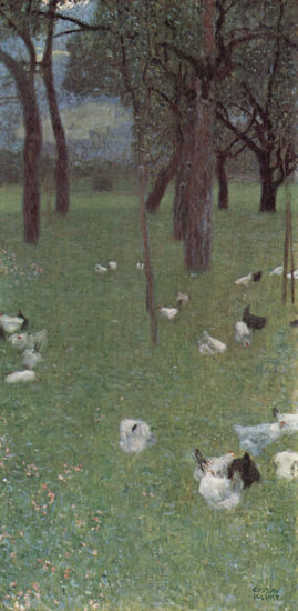 Garden with Chickens in St. Agatha 