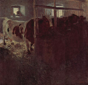 Cows in the Barn