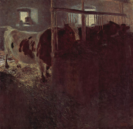 Cows in the Barn 