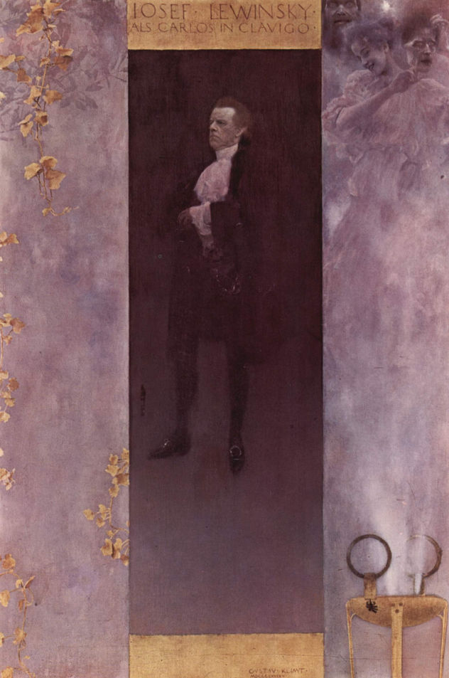 Porträt des Schauspielers Josef Lewinsky als Carlos