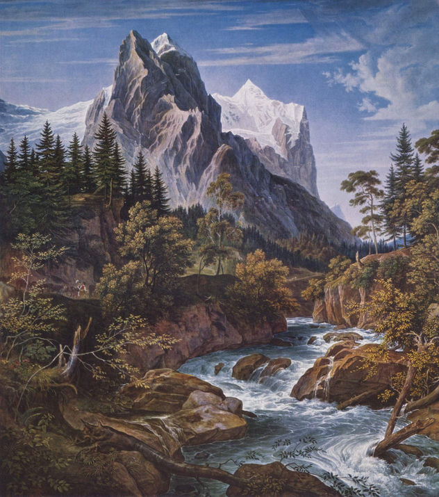 El Wetterhorn desde la Rosenlaui