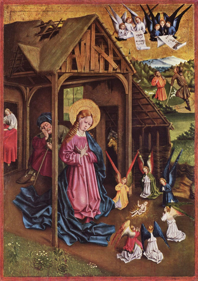 Altar of Marienfeld, left interior side bottom left