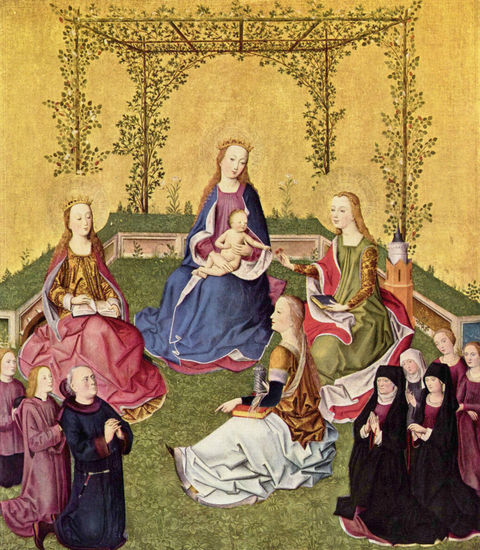 Mary in the Rosebush with Saints and Founders 