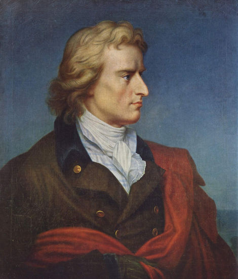 Porträt des Friedrich von Schiller 