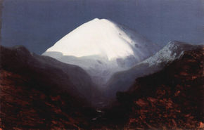 The Elbrus, moonlit...