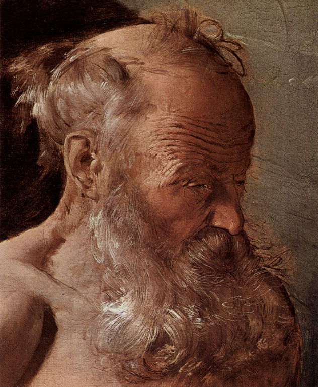 Büßender Hl. Hieronymus, Detalle