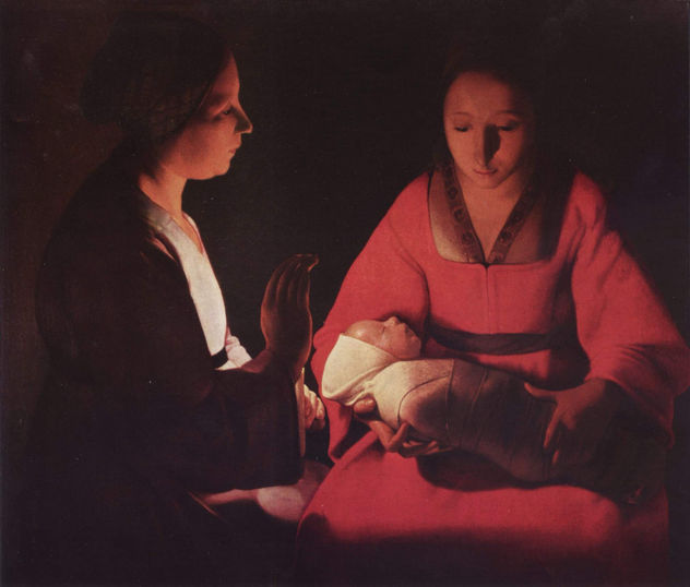 El recién nacido (¿Nacimiento de Cristo?)