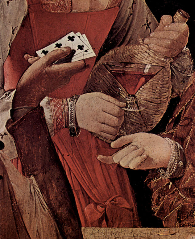 El jugador tramposo, con As de trébol, detalle