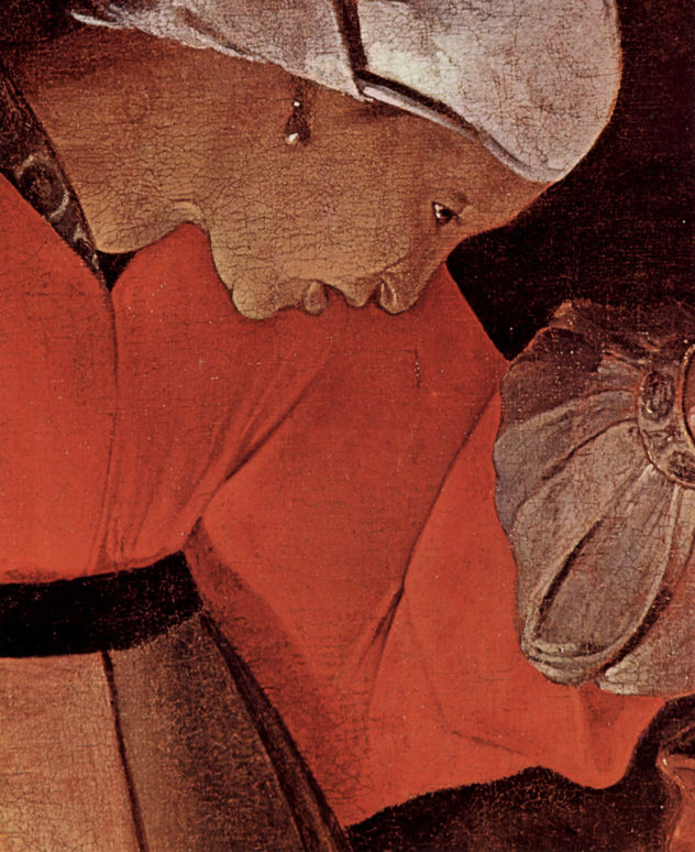 Hiob y su esposa, detalle