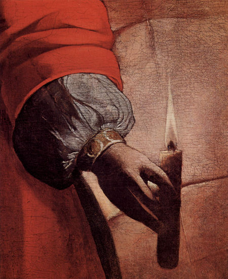 Job and His Wife, Detail 