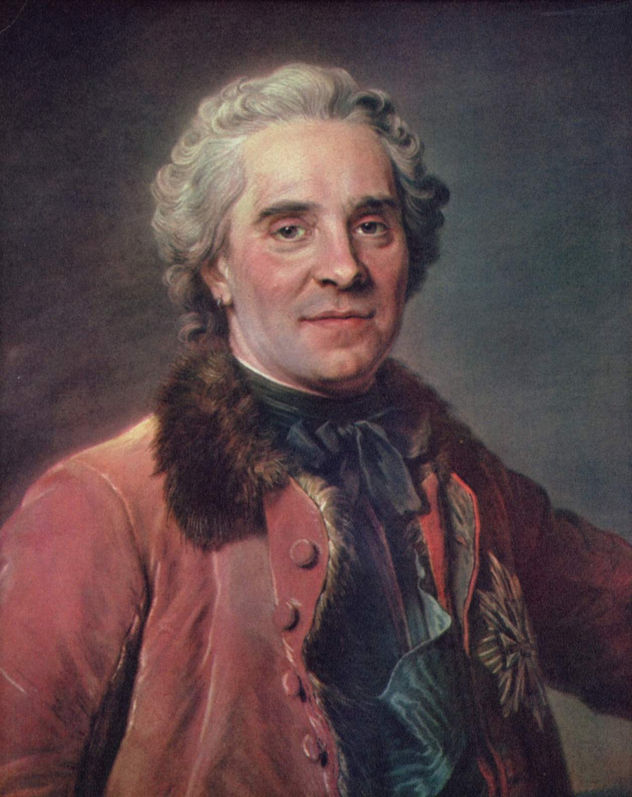 Porträt des Graf Moritz von Sachsen, Marschall von Frankreich