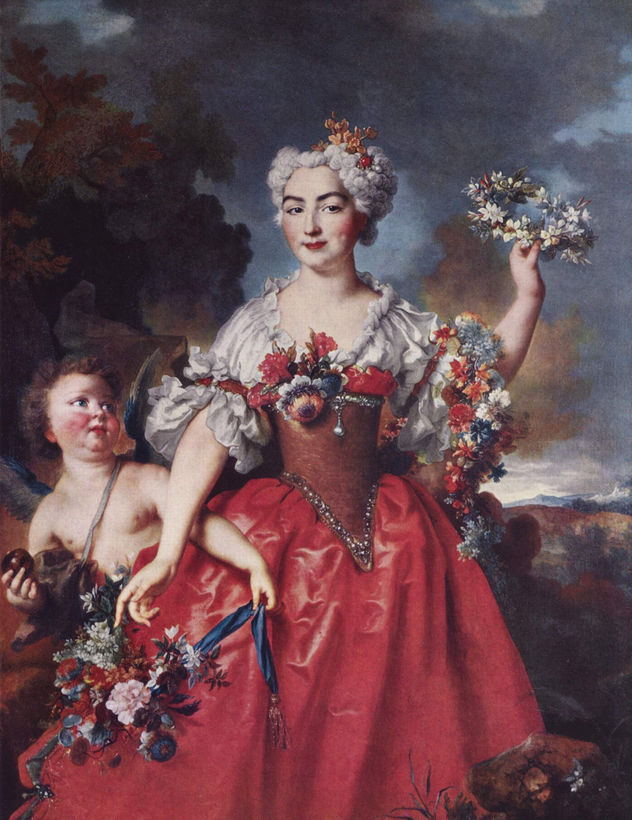 Portrait of the Marquise de Gueydan as Flora
